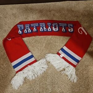 Mitchell & Ness New England Patriots Red-White Vintage NFL Scarf